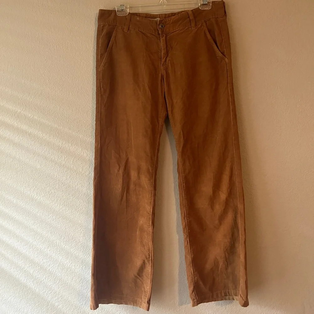 Ag Adriano Goldschmied Men’s Camel Brown Corduory Trousers Size 29R